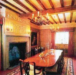 Dining Room with 17th Century Frieze